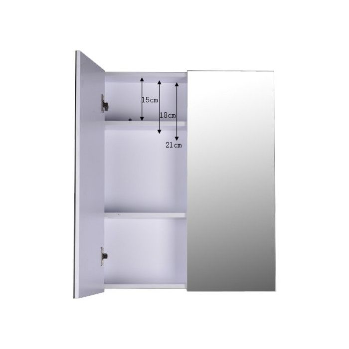 Armoire miroirs MyCocooning Vérona blanche 2 portes Miroir
