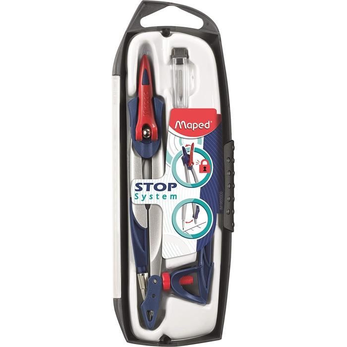Compas Trace Coffret Compas 3 pièces -- Tracé Parfait - Avec Sécurité Protège Pointe ...