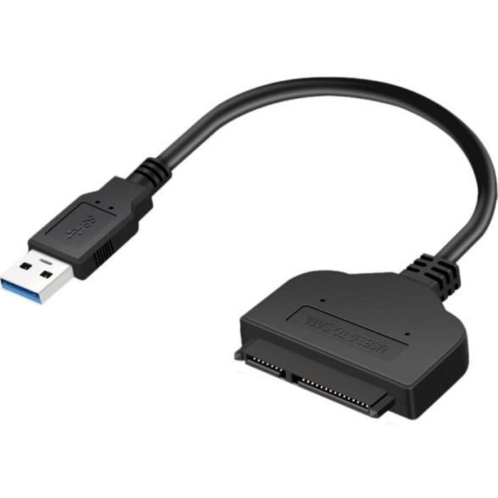 Usb 3.0 À Sata7 + Câble Disque Dur 15 Broches Et Convertisseur Convertisseur De Câble Pour Adaptateur De Disque Dur Sata HDD 2,5 Po