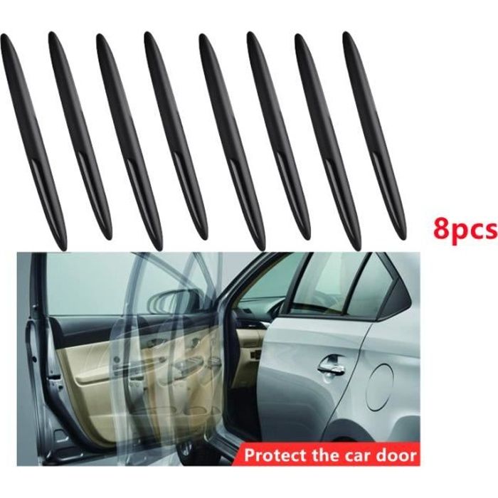 6 Pièces Protection Portiere Voiture,Voiture Bandes Anti Collision,Protection Bord De Tole, Protection Du Bord D'automobile Rétroviseur, Anti-frottement, Anti-Collision, Pour Tous Les Véhicules, Noir