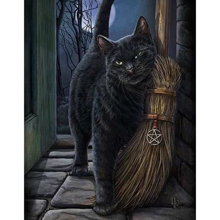 Diamond Painting Chat Noir Cdiscount Diamond Painting Chat Noir Cdiscount