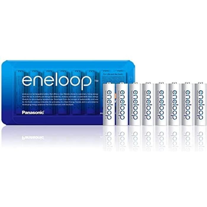 Piles Rechargeables Panasonic Eneloop Lite AAA - Pack De 4, 550 MAh, 3000 Cycles, Faible Autodécharge - Pour Télécommandes, Réveils...