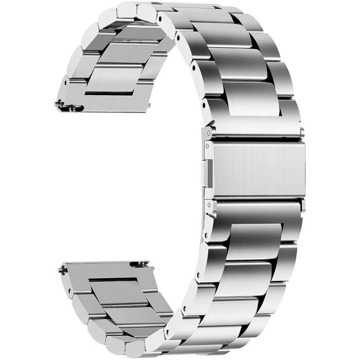 Bracelet Samsung Gear S2 Classic Bracelet 20mm Argente Bracelets de Montre en Acier Inoxydable pour Homme Femme Cdiscount Telephonie