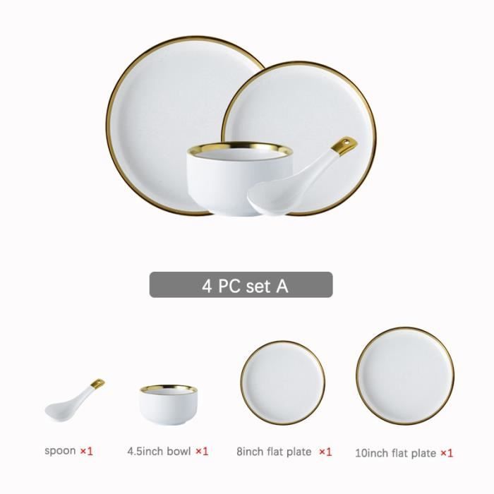 Ensemble De Camping émail 16 Pièces – Assiettes, Tasses, Bols, Noir Et Blanc Vintage