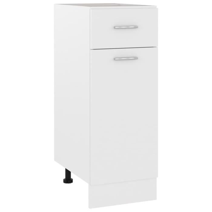 Armoire de cuisine - Fancylife - Blanc - 30x46x815 cm - Aggloméré