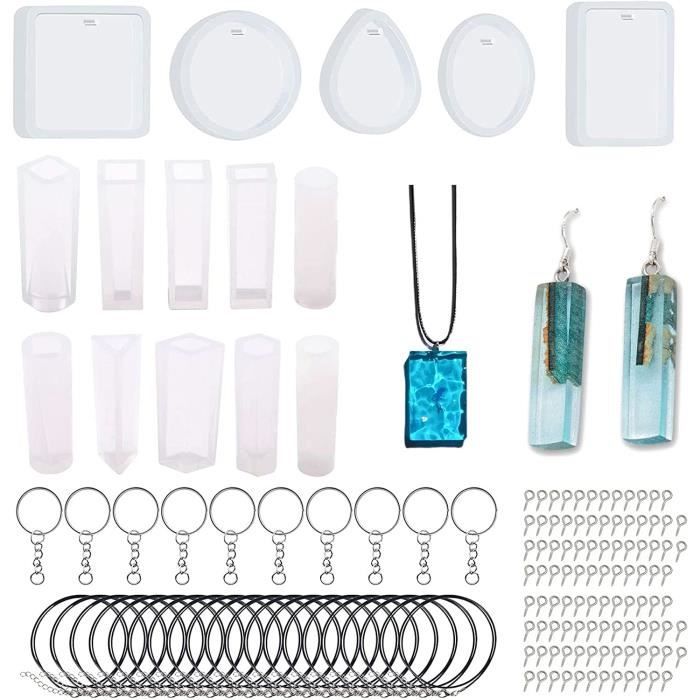 WYAHYQ 2 Moules Silicone Rond Pendentif Porte-Clés Résine Époxy