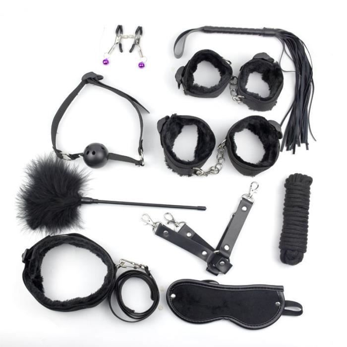 Kit de Bondage Sm pour homme menottes Gag pagaie fouet corde jeux pour