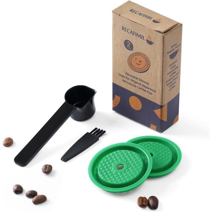 6 Capsules Café Rechargeables Pour Nespresso OriginalLine - Acier Inoxydable Et Sans BPA
