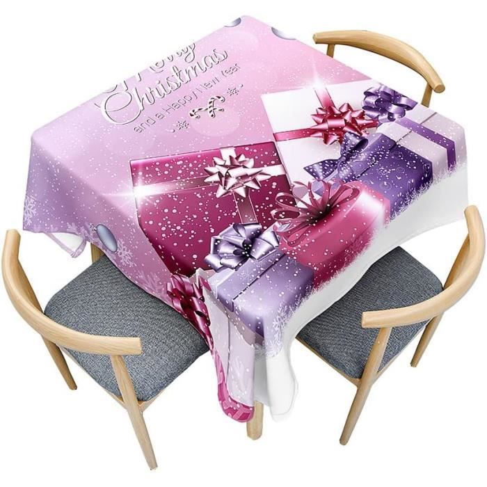 Nappe Rectangle Anti-Tache Merry Christmas 150x300cm - Arbre De Noël Festive