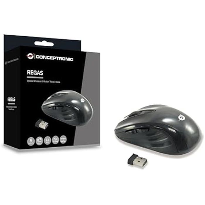 Souris Conceptronic CLLM5BTRVWL – Voyage Droitier RF sans fil 1600 DPI - vue 8