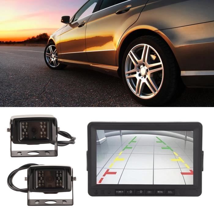 Écran De Recul 7 Pouces Pour Voiture Et Utilitaire - Compatible Caméra De Recul, 12V/24V, Résolution 800x600