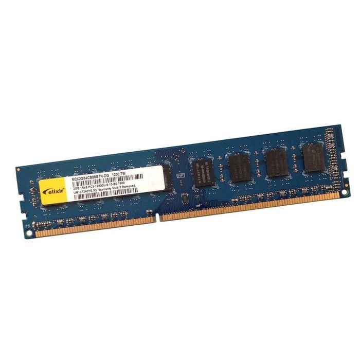 2Go Ram Elixir M2X2G64Cb88G7N-Dg 240-Pin Dimm Ddr3 Pc3-12800U 1600Mhz 1Rx8 Cl11
