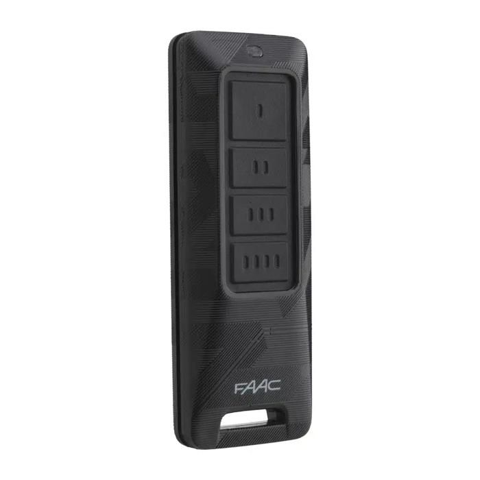 Télécommande FAAC XT4 FDS Noir (Réf : 787018) double fréquence