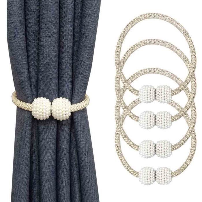 MEMOFYND Lot De 4 Cravates Magnétiques Pour Rideaux