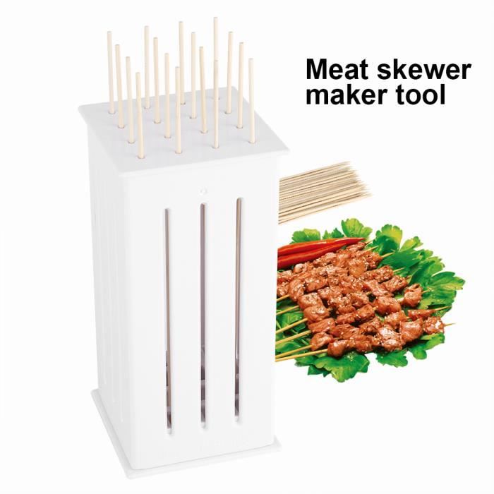 Moule à Brochettes Kebab Manuel - Machine à Façonner Les Brochettes - Pratique Pour Barbecue Et Camping