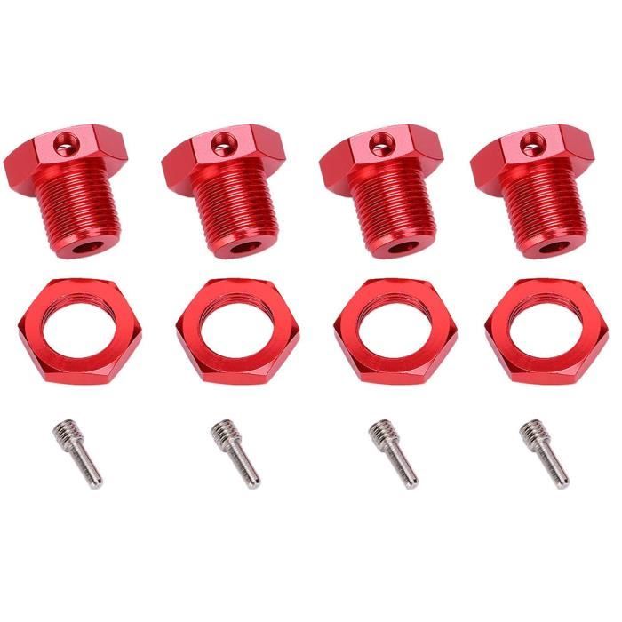 Combineur Extension Moyeu Hexagonal Métal RC Levigo 17mm - Compatible Traxxas Maxx Sledge E-Revo