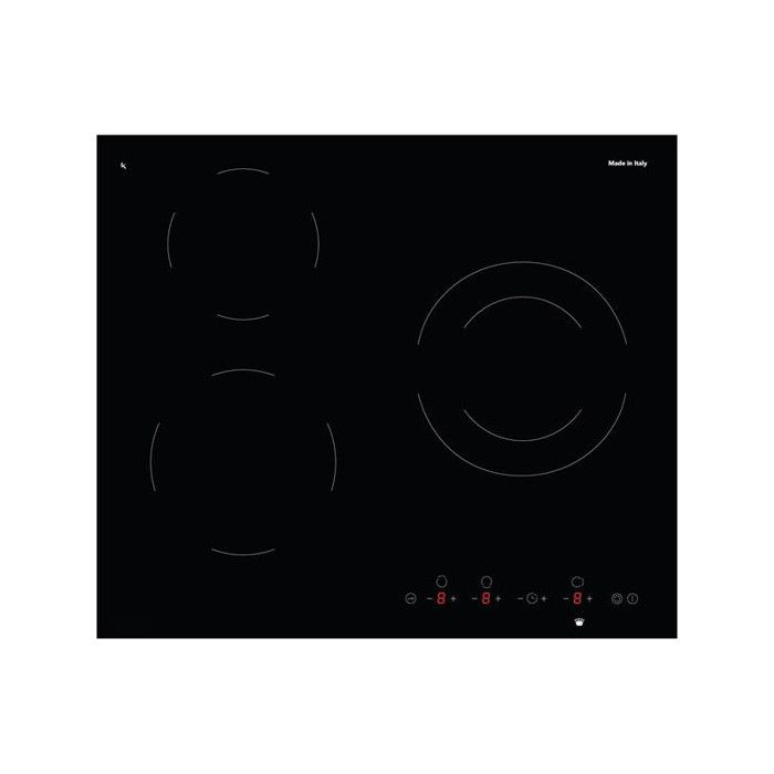 Table de cuisson Glem GTH63ET 60 cm vitrocéramique 3 zones