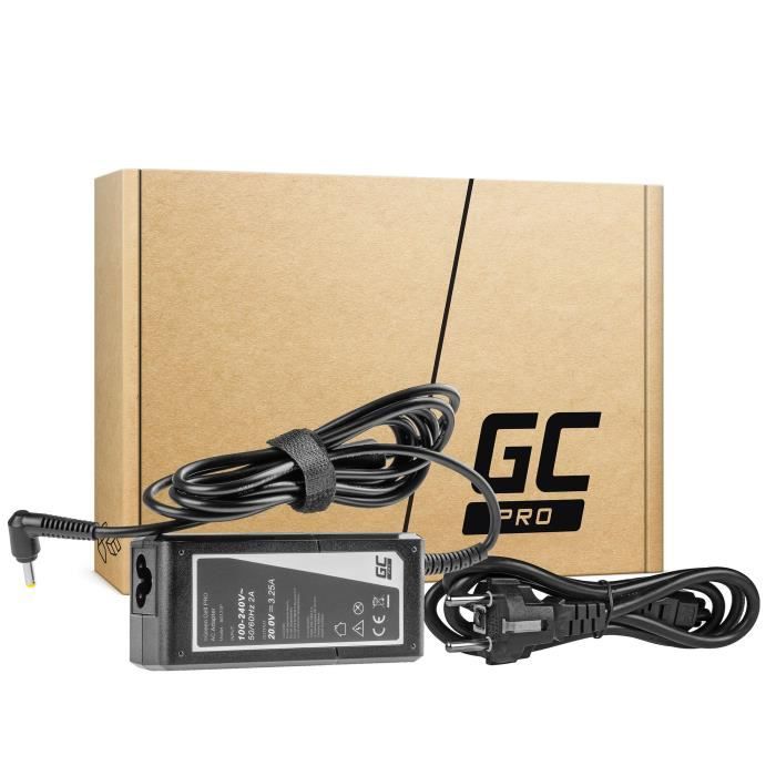 Chargeur 20V 3.25A Pour Lenovo IdeaPad 100-15IBD - Connecteur 4.0 X 1.7mm - Noir - Neuf