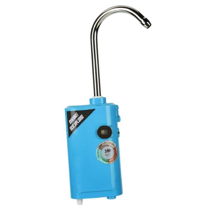 USB Rechargeable Automatique Induction D'eau de Pompage Pompe À Oxygène LED Durable Pompe de Pêche Outils En Plein Air Bleu