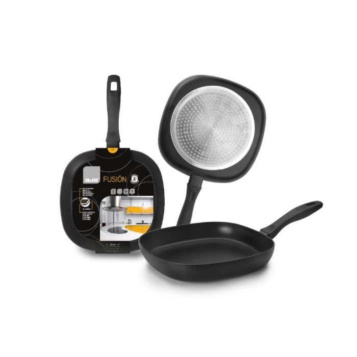 Grill IBILI Induplus 18cm - Compatible Induction - Antiadhésif Sans PFOA - Aluminium