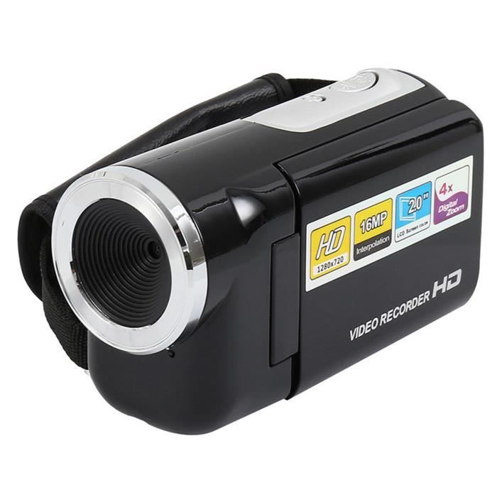 Appareil Photo Numérique 16MP - Caméscope Zoom 16x - Écran Rotatif 2.7" - Rouge - Idéal Débutants & Enfants