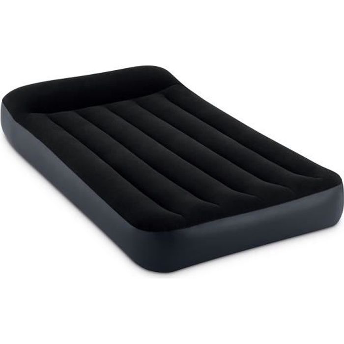 Matelas gonflable - INTEX - Rest Classic Fiber Tech - 1 place - Bleu - Plastique - Résine