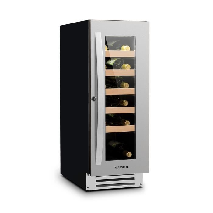 Cave à vins - Klarstein Vinovilla Smart - 50 L / 20 bouteilles - Design inox