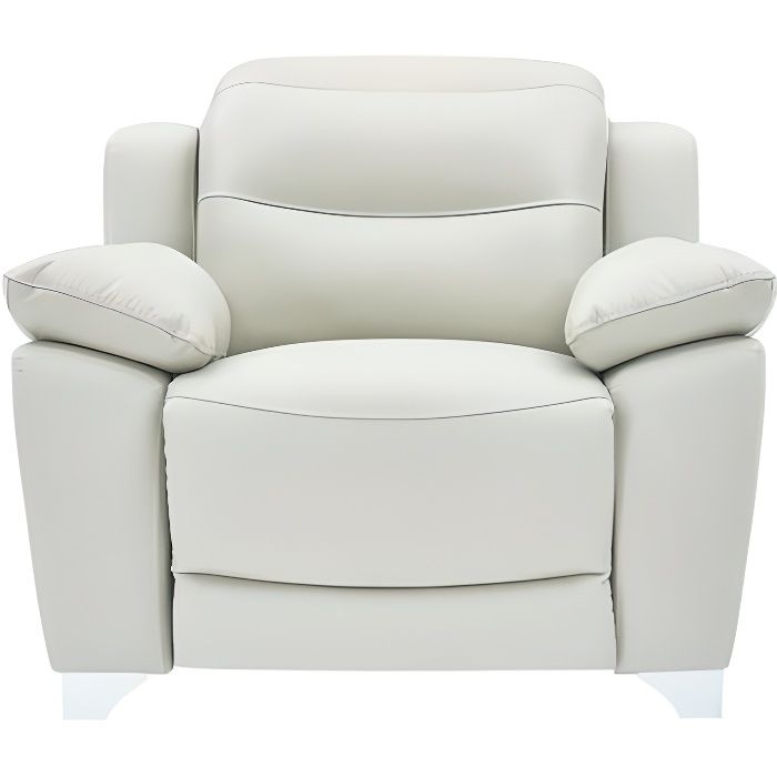 fauteuil relaxation électrique la maison du canapé - 1 place - cuir - gris - contemporain - design