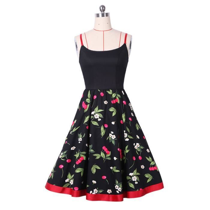 robe vintage cerise