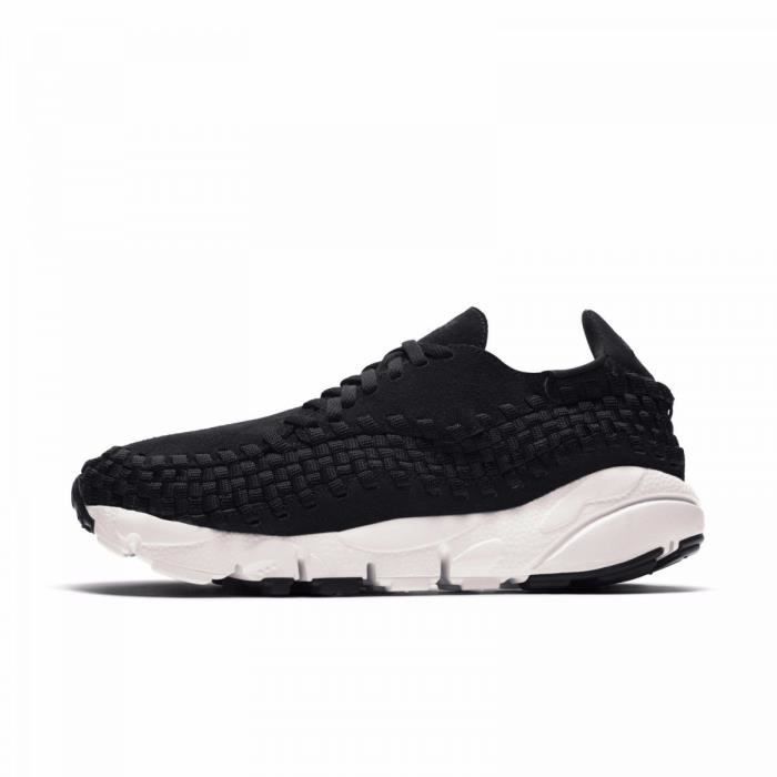 Nike Basket Nike Air Footscape Woven - NIKE - Femme - Noir - Cuir - Lacets