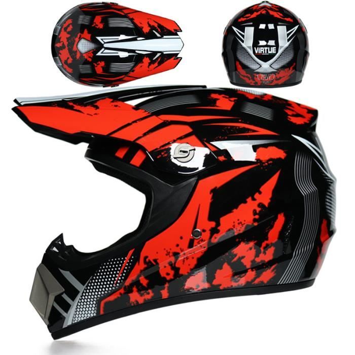 Full Face Casques de Moto avec Oreilles de Chat Certifié ECE Moto Crash