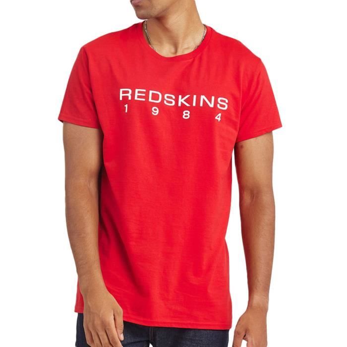 T-shirt Rouge Homme Redskins Steelers