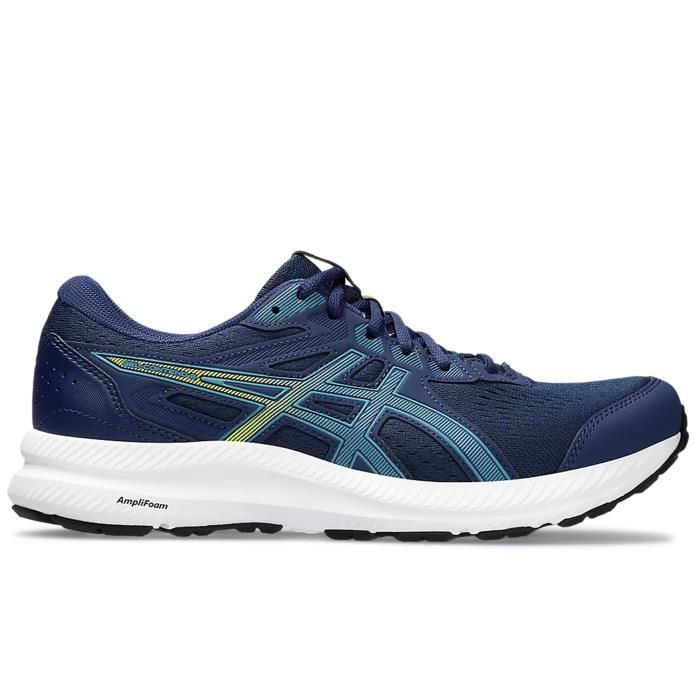 Chaussure de Course Homme ASICS Gel Contend 8 Bleu Lacets Plat