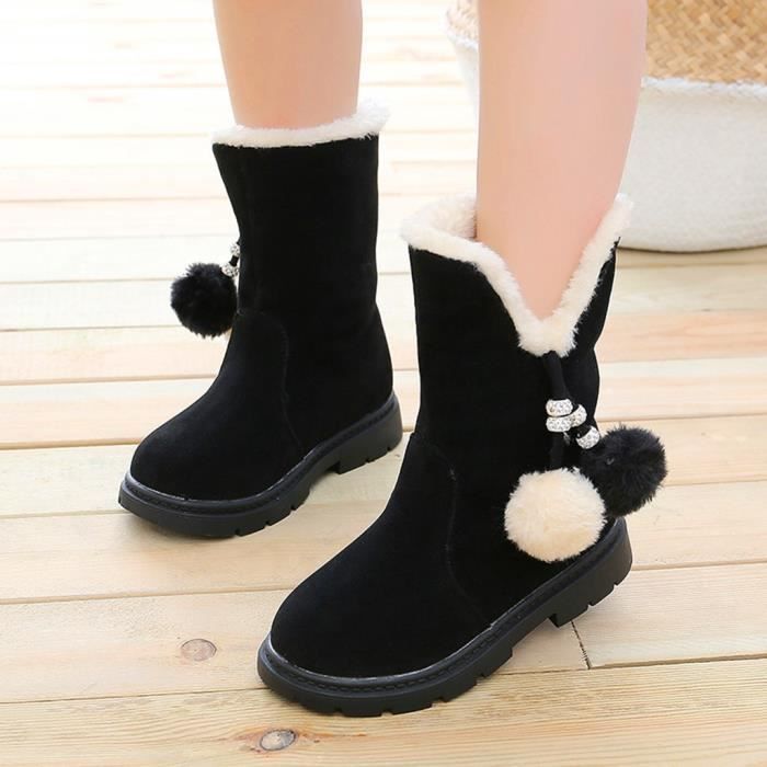 Baby Girl Landau Chaussures Toddler High Top Bottes Enfant Hiver Neige Chaud Chaussons 0-18 M 