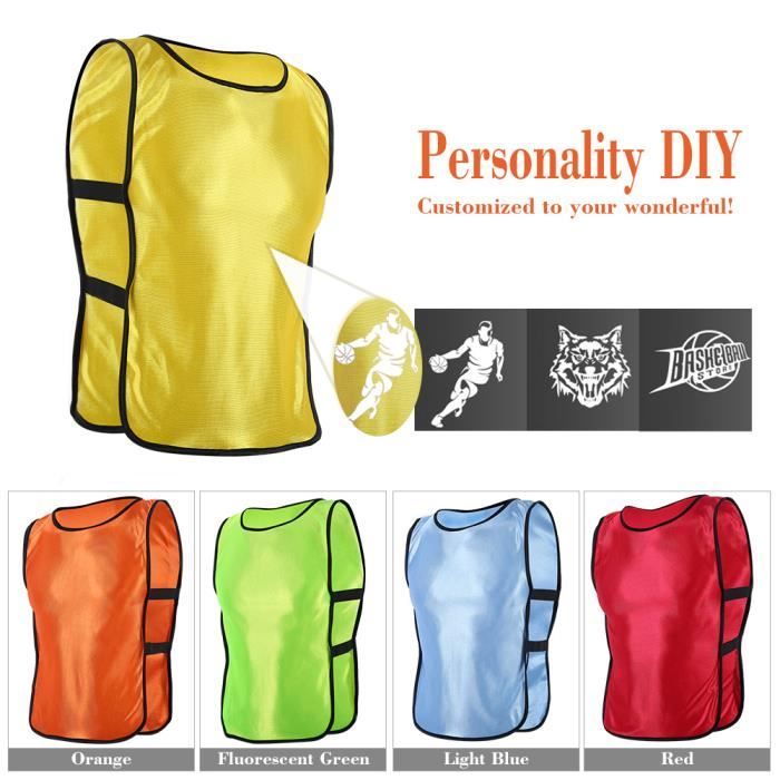 Veste de gilet de gilet d enfants de 5 couleurs pour l entrainement de football de sports de plein air SPR Cdiscount Sport