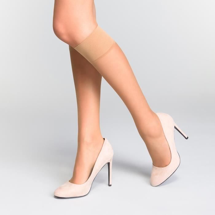 Mi-Bas Femme Voile Transparent - Pack Confort Au Quotidien | Border Large Et Matière Léger