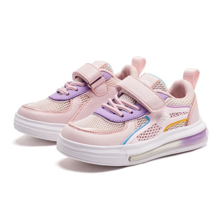 Enfants Chaussures Baskets Garçon Jeunes Filles Respirante Chaussures De Sport Noir