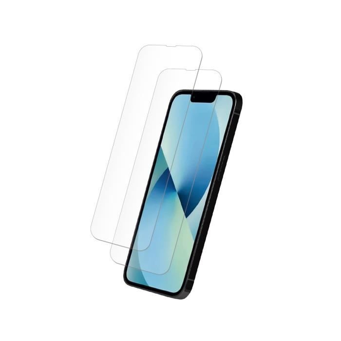 MYWAY PACK 2 VERRE TREMPE PLAT IPHONE 14/13 PRO/13