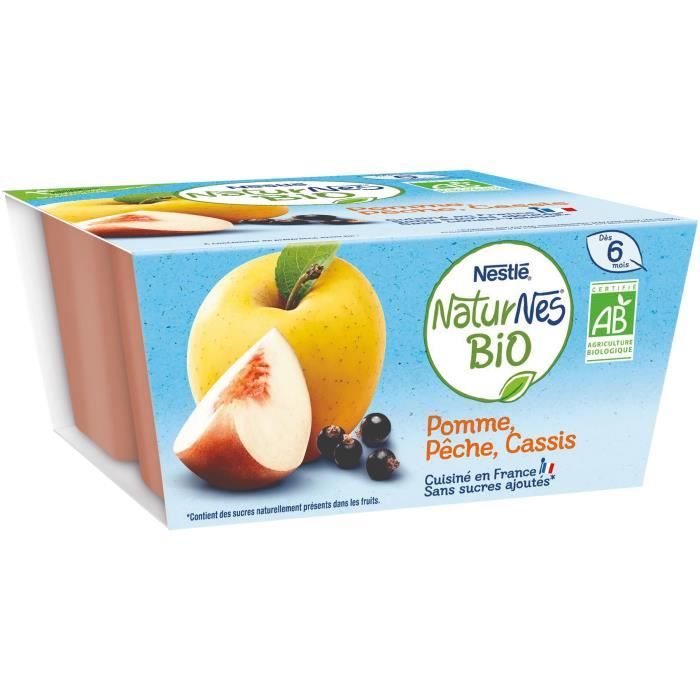 Nestle Naturnes Bio Compotes Pomme Peche Cassis 4x90g Achat Vente Compote Dessert Fruite Nestle Naturnes Bio Compotes Pomme Peche Cassis 4x90g Cdiscount Pret A Porter