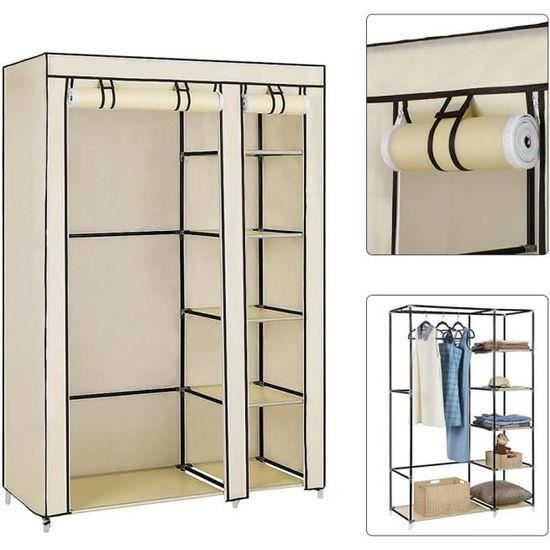 Armoire De Camping Pliable Spetebo – 64x60x45 Cm, Aluminium/MDF, 2 Étagères, Sac De Transport Inclus