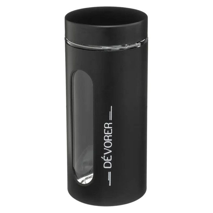 5five Vaso In Vetro E Metallo Ublo 1,25L – Nero – Design Moderno Per Cucina