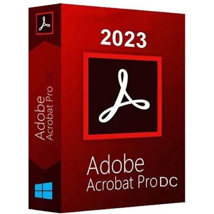 Adobe Acrobat Pro DC 2023 (V23.8.20421)Derniere Version Pc Windows.