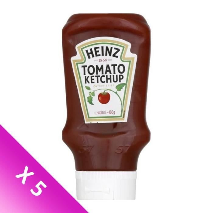 [LOT DE 5] HEINZ FRANCE Tomato Ketchup 460 g Cdiscount Au quotidien