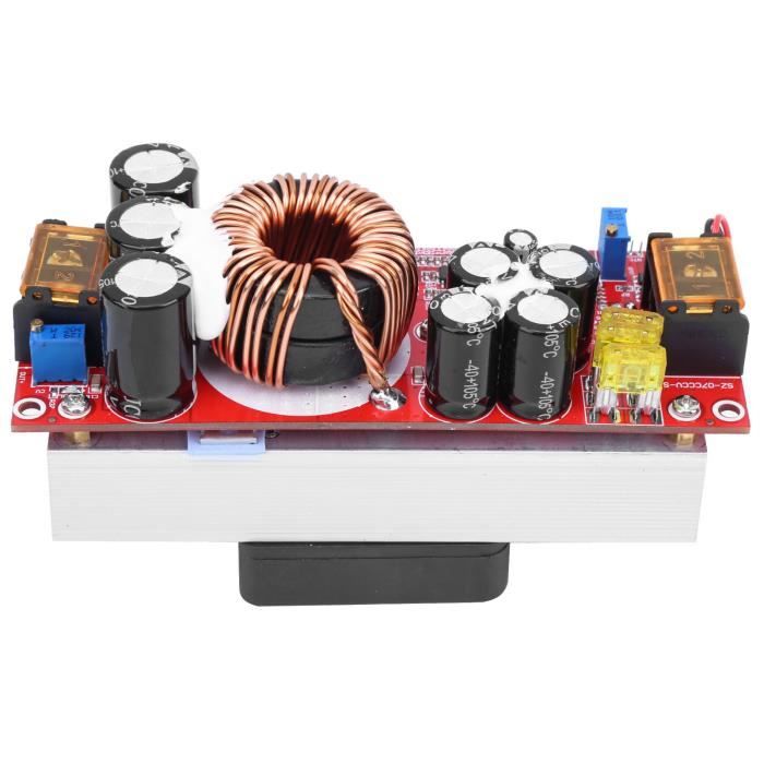 Qiilu Module élévateur DC-DC 10-60V à 12-97V 1500W 30A convertisseur