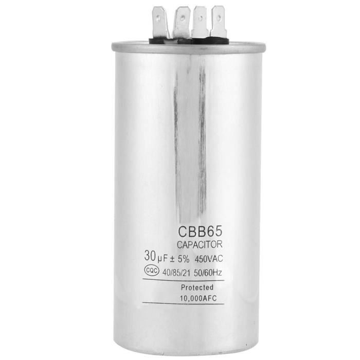 Condensatore Di Avviamento CBB65 30uF 450V ±5% 30MFD 450 VAC Per Motore Ventola