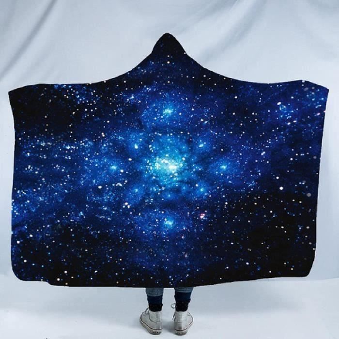 Couverture à Capuche Pour Enfants – Modèle Dalmatien étoilé, Polaire Douce Et Chaude, Parfaite Pour Le Cocooning
