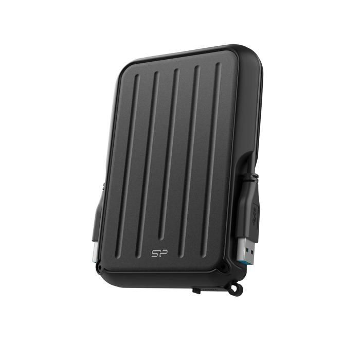 Disque dur Externe – Silicon Power – Armor A66 2To Noir – Résistant aux chutes USB3.2