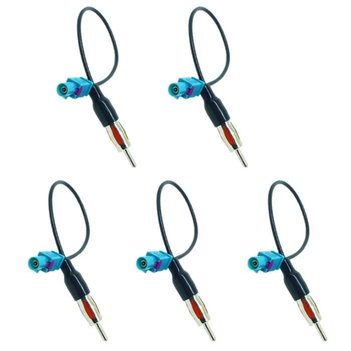 5X Universal Fakra to DIN Car Stereo Radio Aerial Adapter Adapter