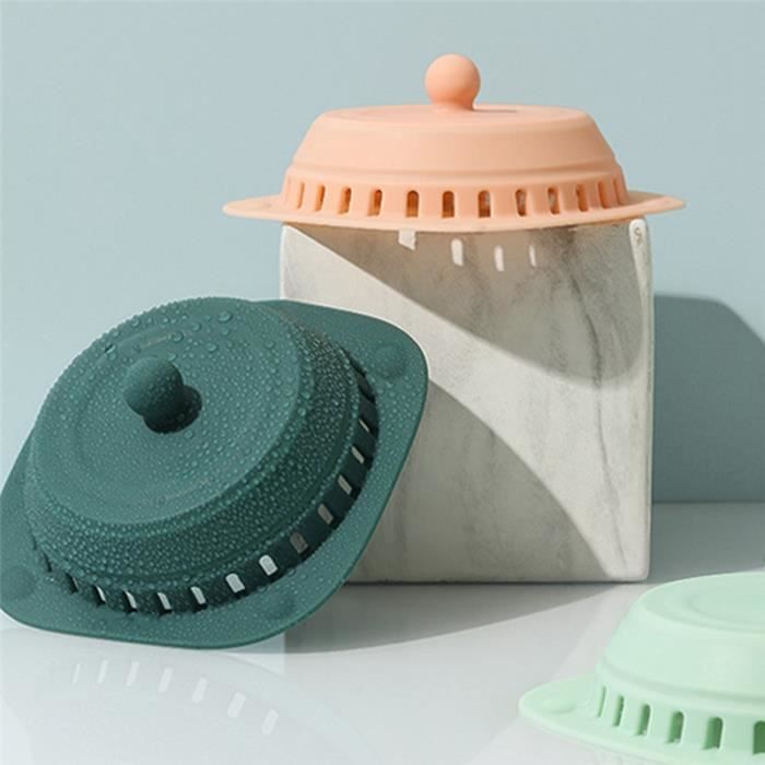 Filtre Cheveux Baignoire, Protection De Drain De Silicone, 2pcs Filtre Baignoire Anti Cheveux Utilise Dans La Salle De Bain Et La Cuisine La Salle De Filtre A Cheveux En Silicone 81238302