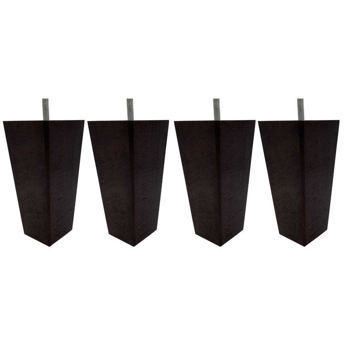 4 pieds fuseau tronqué bois wengué 15 cm - Wengué - Fabriqué en France - Someo 4 pieds fuseau tronqué bois wengué 15 cm - Wengué - Fabriqué en France - Someo